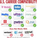 NUU N10 Basic Cell Phone for T-Mobile, Mint, Metro, Qlink, Tello and More 4GB/128GB, Perfect for Teenagers, Dual SIM 4G, Octa-Core 6.6" 90Hz HD+, Unlocked Phones Android Phone 15, US Warranty (Black) - Image 8