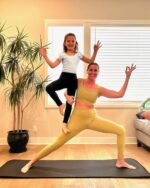 Suggest a better title and return a single title only without any other comments: Stelle Girls' Athletic Leggings Kids Dance Running Yoga Pants Workout Active Dance Tights with Pockets - Image 2