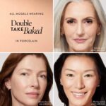 Suggest a better title and return a single title only without any other comments: LAURA GELLER NEW YORK Baked Double Take Powder Foundation - Porcelain - Buildable Medium to Full Coverage - Matte Finish - Image 2