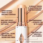 Suggest a better title and return a single title only without any other comments: Charlotte Tilbury Unreal Skin Tint & Sheer Glow Hydrating Foundation Stick - Cream Foundation Makeup with Sheer-to-Light Coverage & a Buildable Formula - Blurring, Smoothing & Nourishing - Image 3