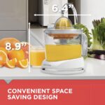 BLACK+DECKER 32oz Electric Citrus Juicer, CJ625, Pressure Activated, Adjustable Pulp Control, Dishwasher-Safe - Image 7