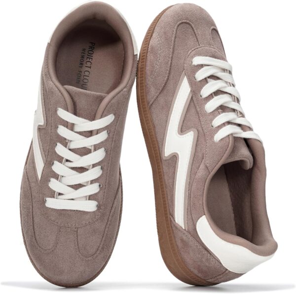 Project Cloud Fashion Sneakers for Women 2026 - Lace-Up Shoes Trendy Women Sneakers with Memory Foam Insole Women's Fashion Sneakers Non-Slip Womens Shoes (Irita)