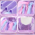 Suggest a better title and return a single title only without any other comments: Tutu Dress for Girls Sparkly Sequin Tulle Princess Birthday Party Dress for Toddler Girls Prom Sneaker Ball Gown - Image 7